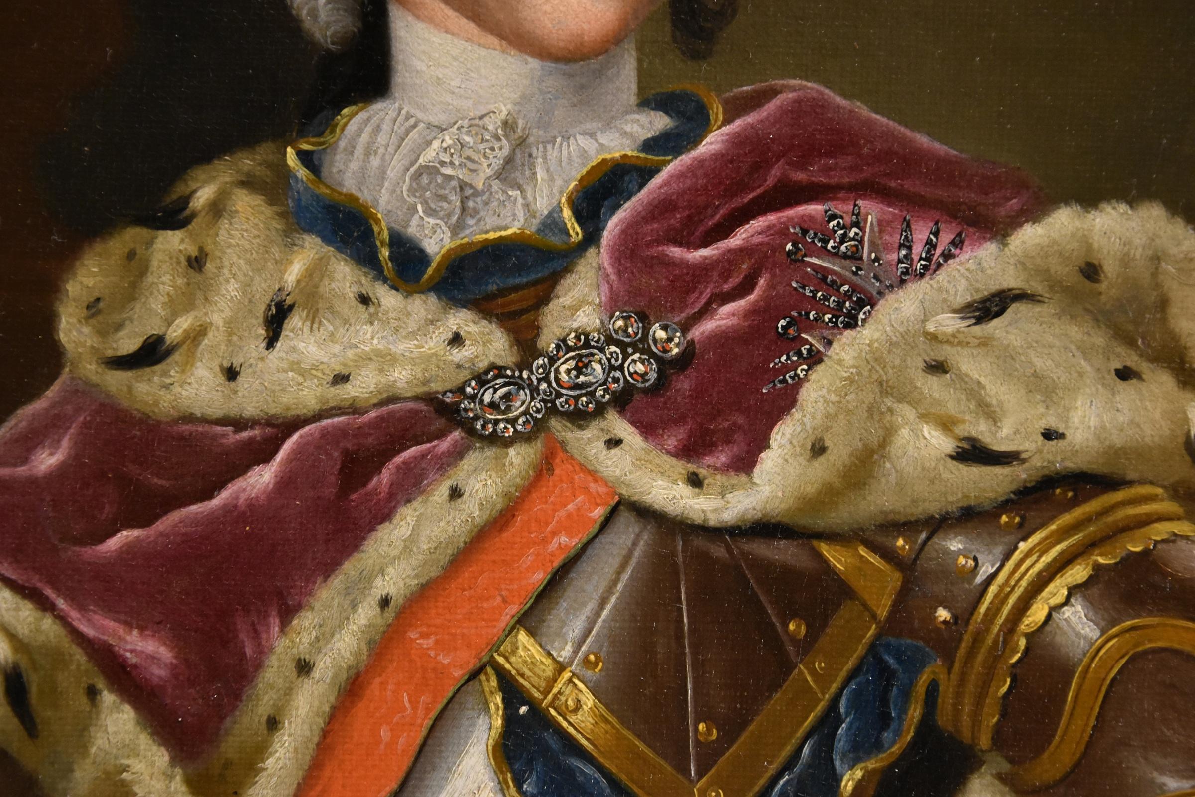 Queen Maria Theresa King Van Meytens 18th Century Paint Oil on canvas Old master For Sale 8
