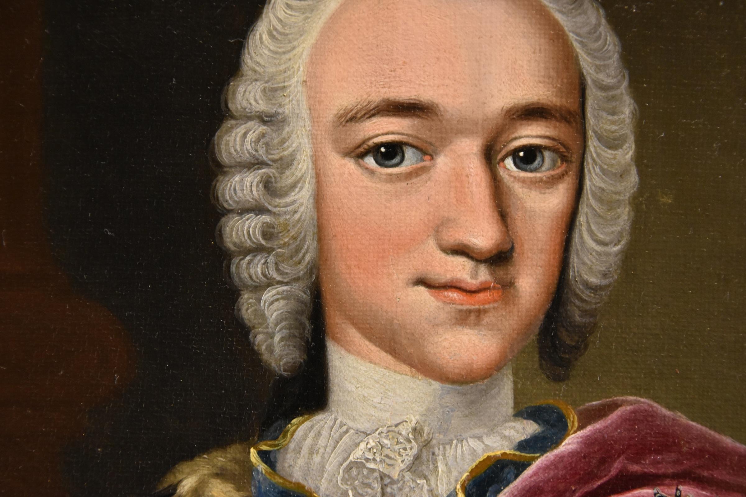 Queen Maria Theresa King Van Meytens 18th Century Paint Oil on canvas Old master For Sale 9