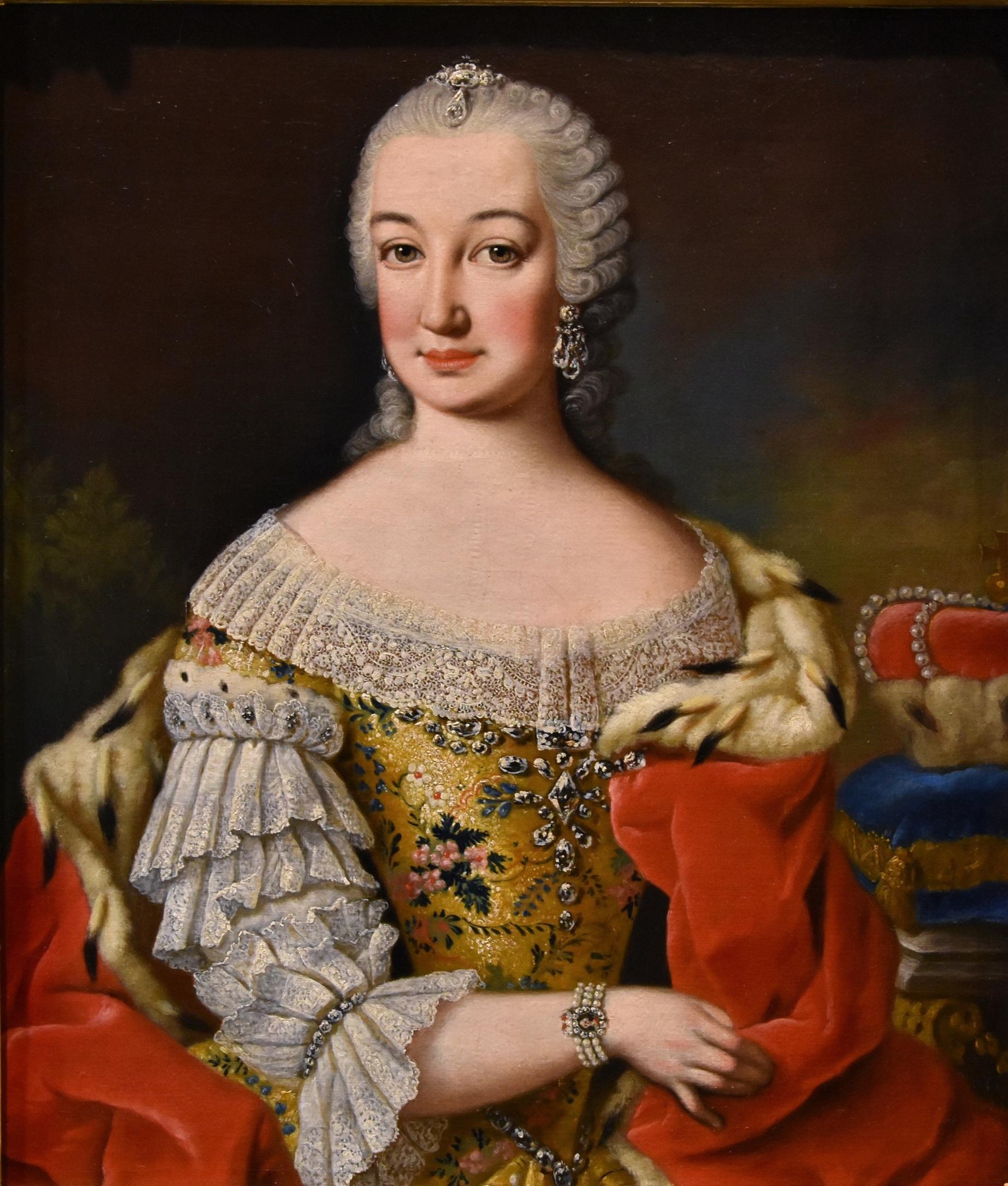 Queen Maria Theresa King Van Meytens 18th Century Paint Oil on canvas Old master - Painting by Martin van Meytens (Stockholm 1695 - Vienna 1770)
