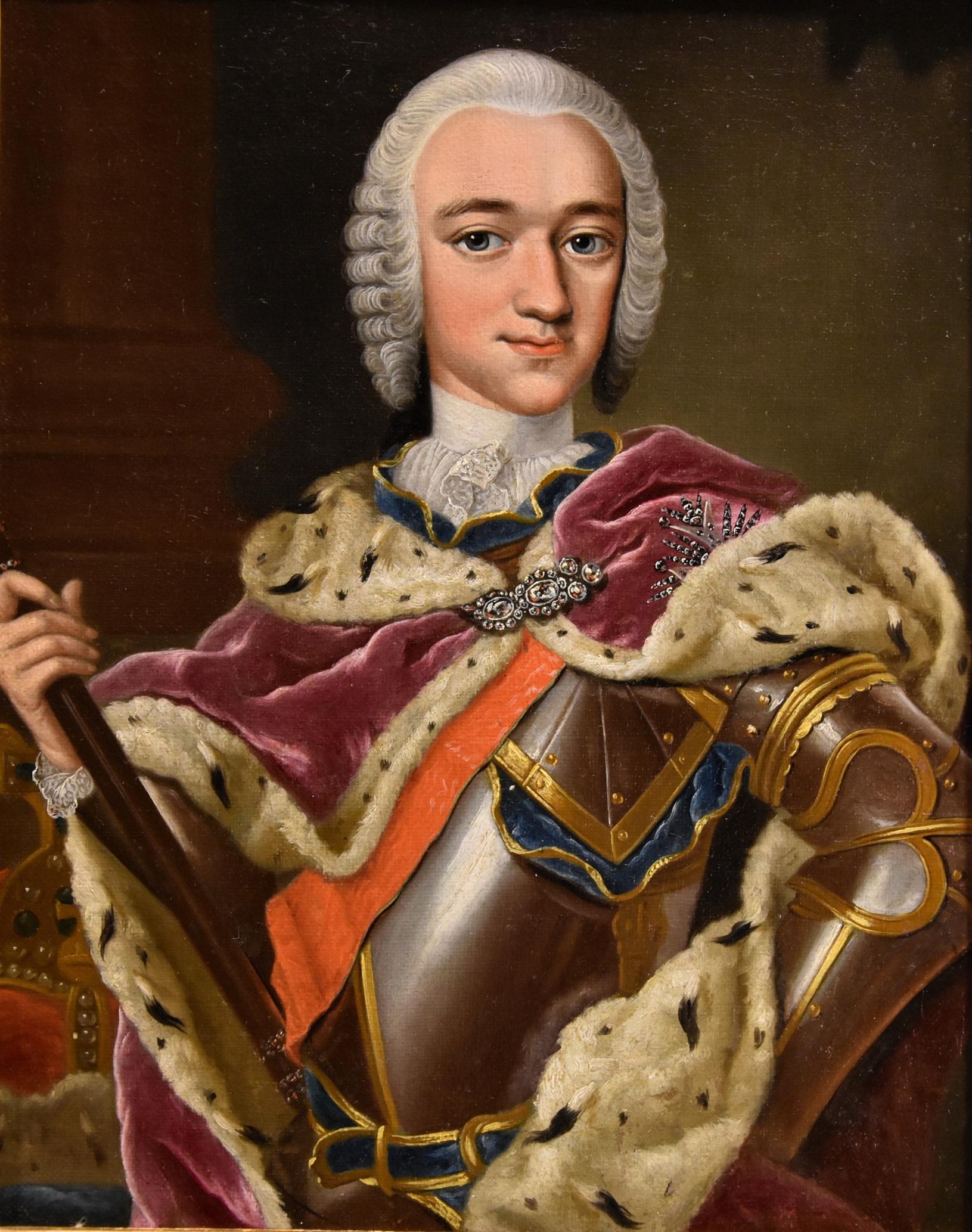 Queen Maria Theresa King Van Meytens 18th Century Paint Oil on canvas Old master - Old Masters Painting by Martin van Meytens (Stockholm 1695 - Vienna 1770)