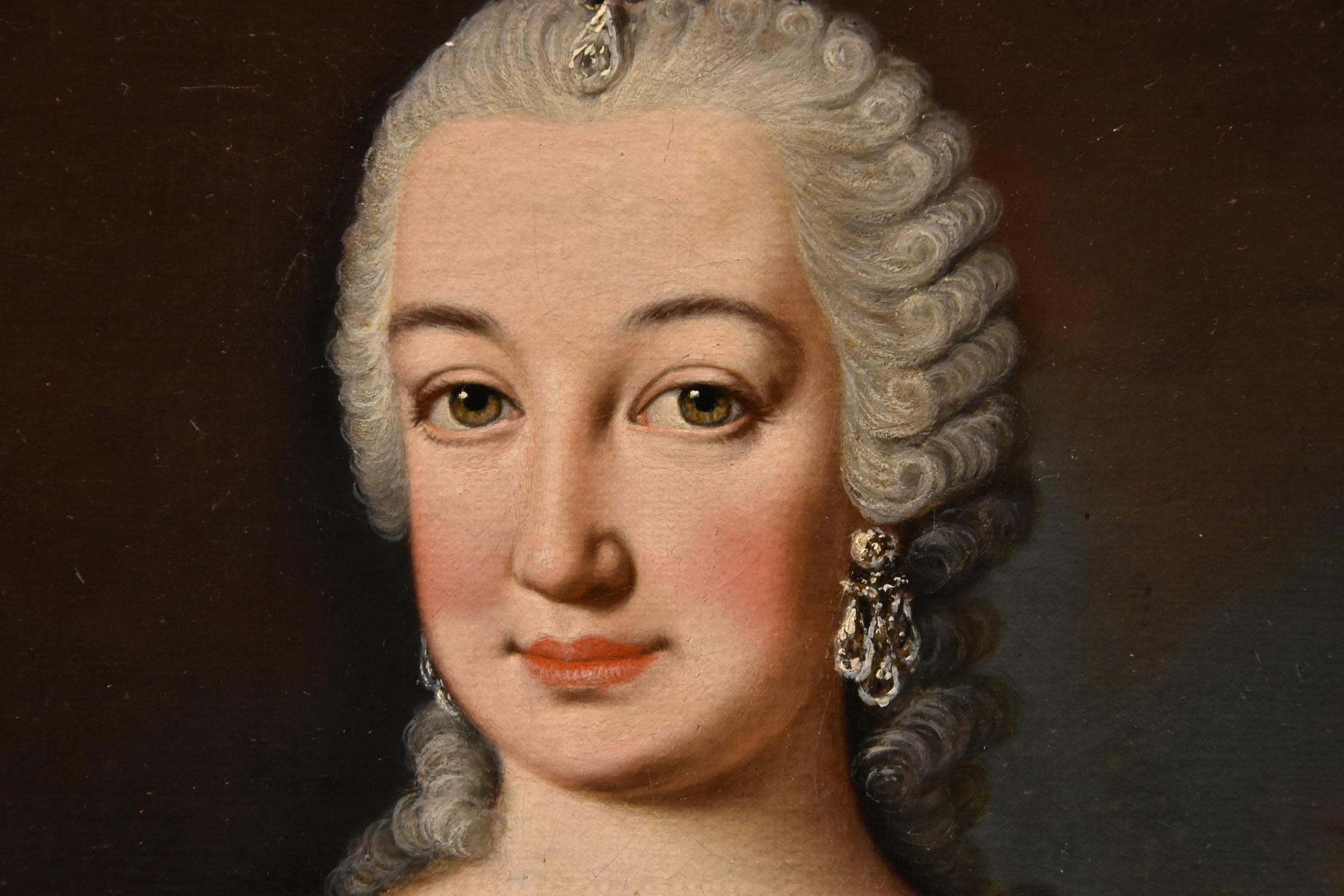 Queen Maria Theresa King Van Meytens 18th Century Paint Oil on canvas Old master For Sale 2
