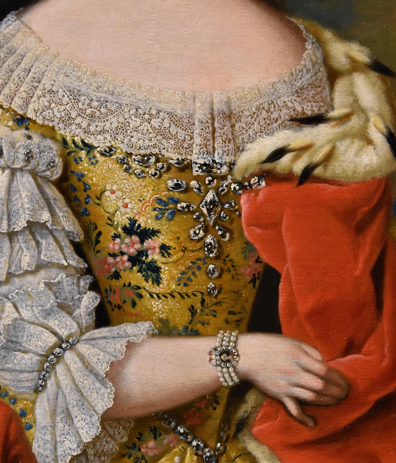 Queen Maria Theresa King Van Meytens 18th Century Paint Oil on canvas Old master For Sale 4