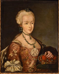 Marie-Thérèse Impératrice Van Meytens 18e siècle Peinture Huile sur toile Art flamand