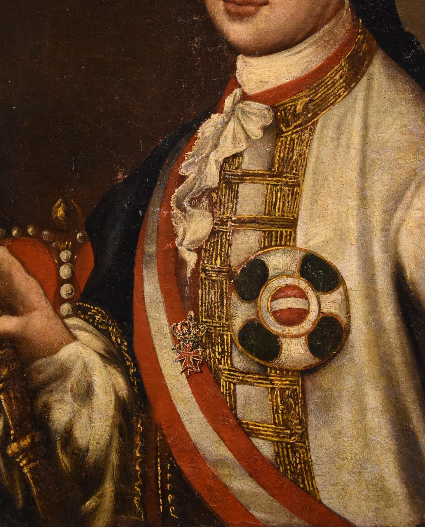 Portrait Emperor Peter Van Meytens Paint Oil on canvas 18th Century Flemish Art 2