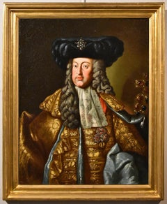 Portrait Emperor Van Meytens Paint Oil on canvas Old master 18th Century Austria