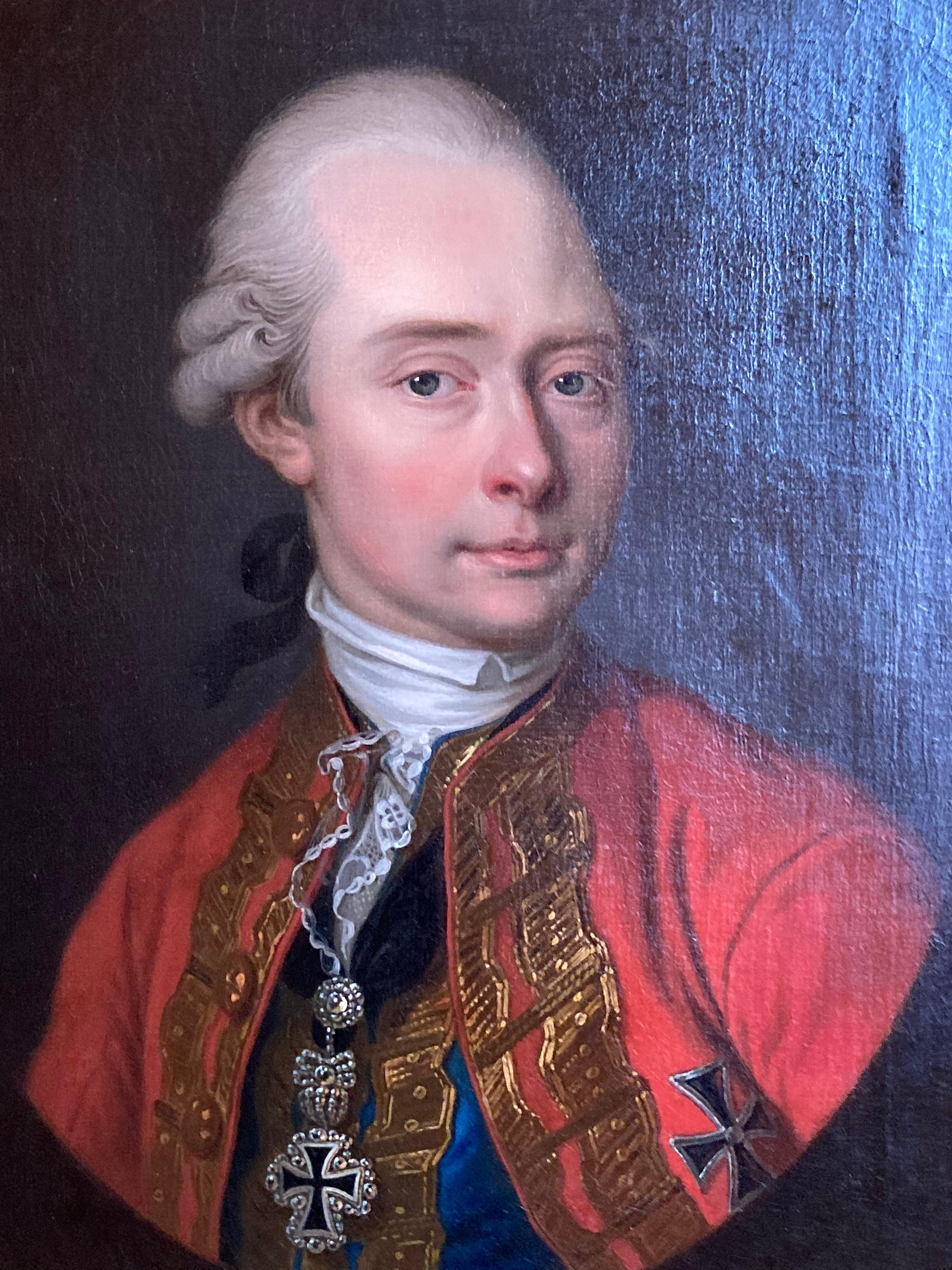 Portrait d'un noble gentilhomme, Max Franz d'Autriche, Archiduc, Meytens, Habsbourg - Rococo Painting par  Martin van Meytens (Stockholm 1695 - Vienna 1770), workshop of