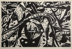 Sands Cove, Moderner Linolschnitt von Martin Victor