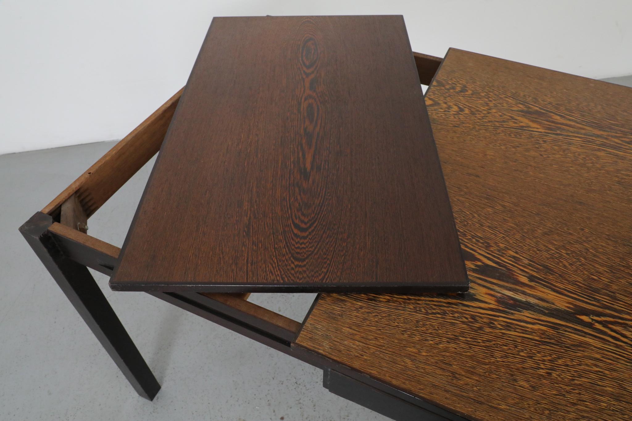 Martin Visser and Walter Antonis for 't Spectrum Extendable Wenge Dining Table For Sale 2