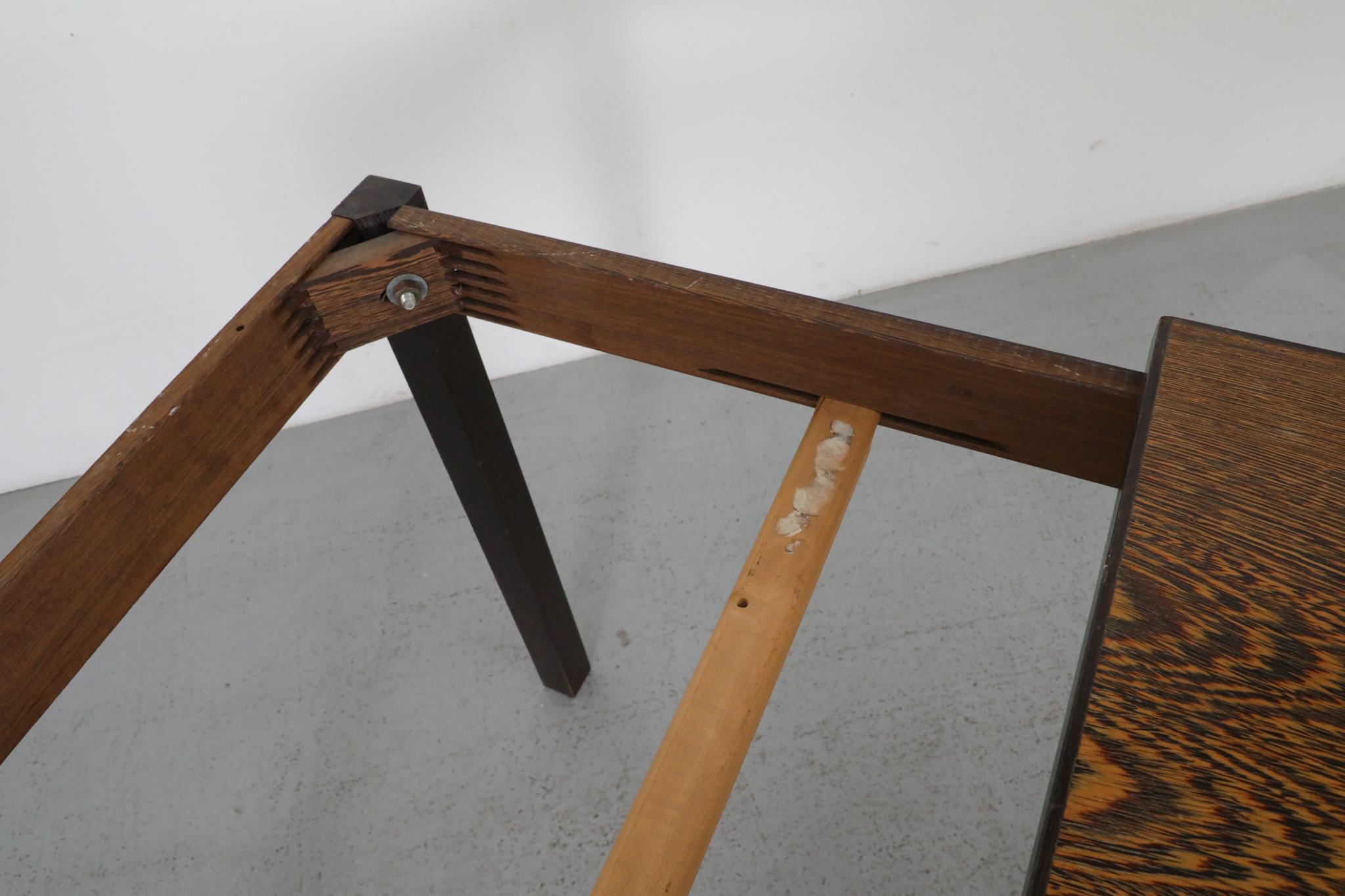 Martin Visser and Walter Antonis for 't Spectrum Extendable Wenge Dining Table For Sale 3