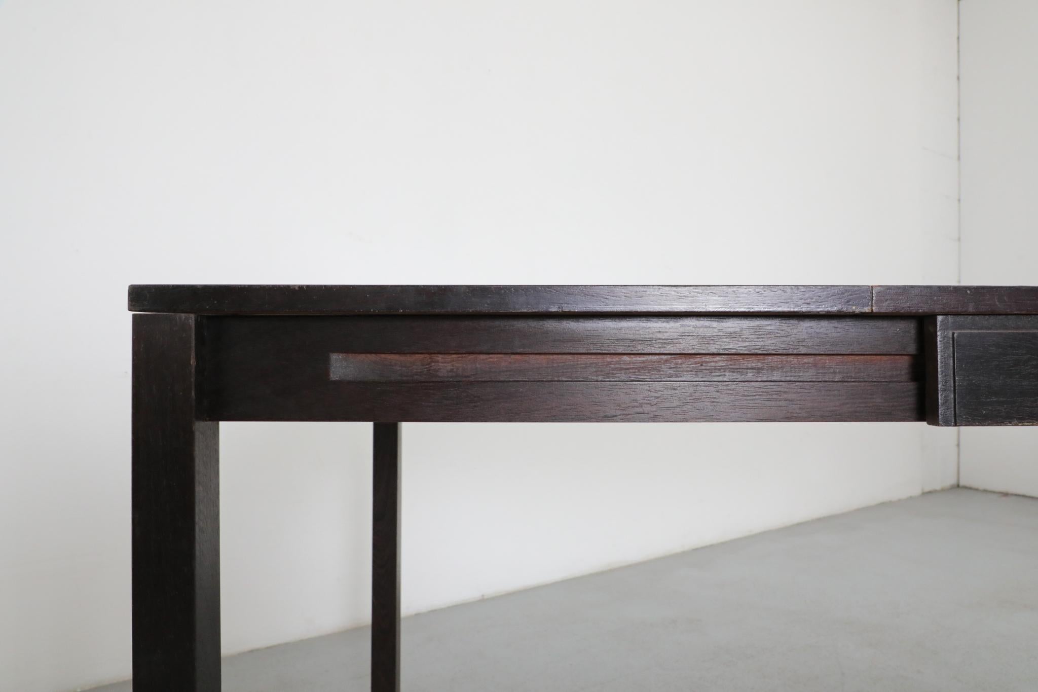 Martin Visser and Walter Antonis for 't Spectrum Extendable Wenge Dining Table For Sale 7