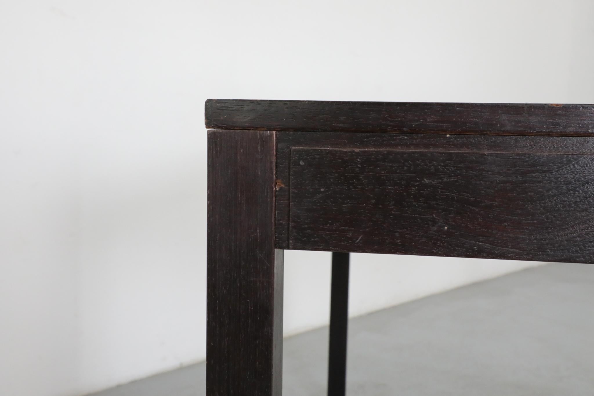 Martin Visser and Walter Antonis for 't Spectrum Extendable Wenge Dining Table For Sale 11