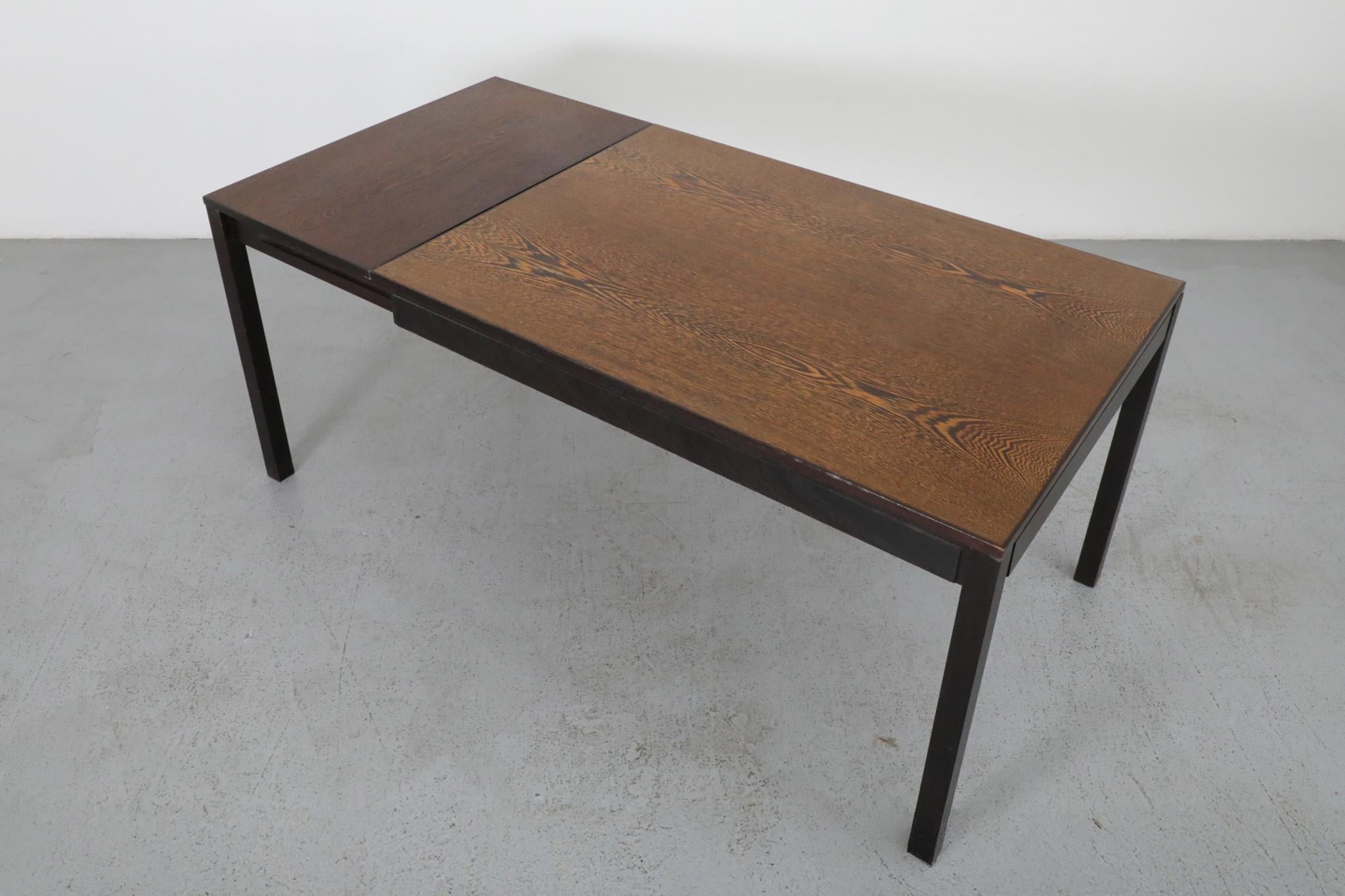 20th Century Martin Visser and Walter Antonis for 't Spectrum Extendable Wenge Dining Table For Sale