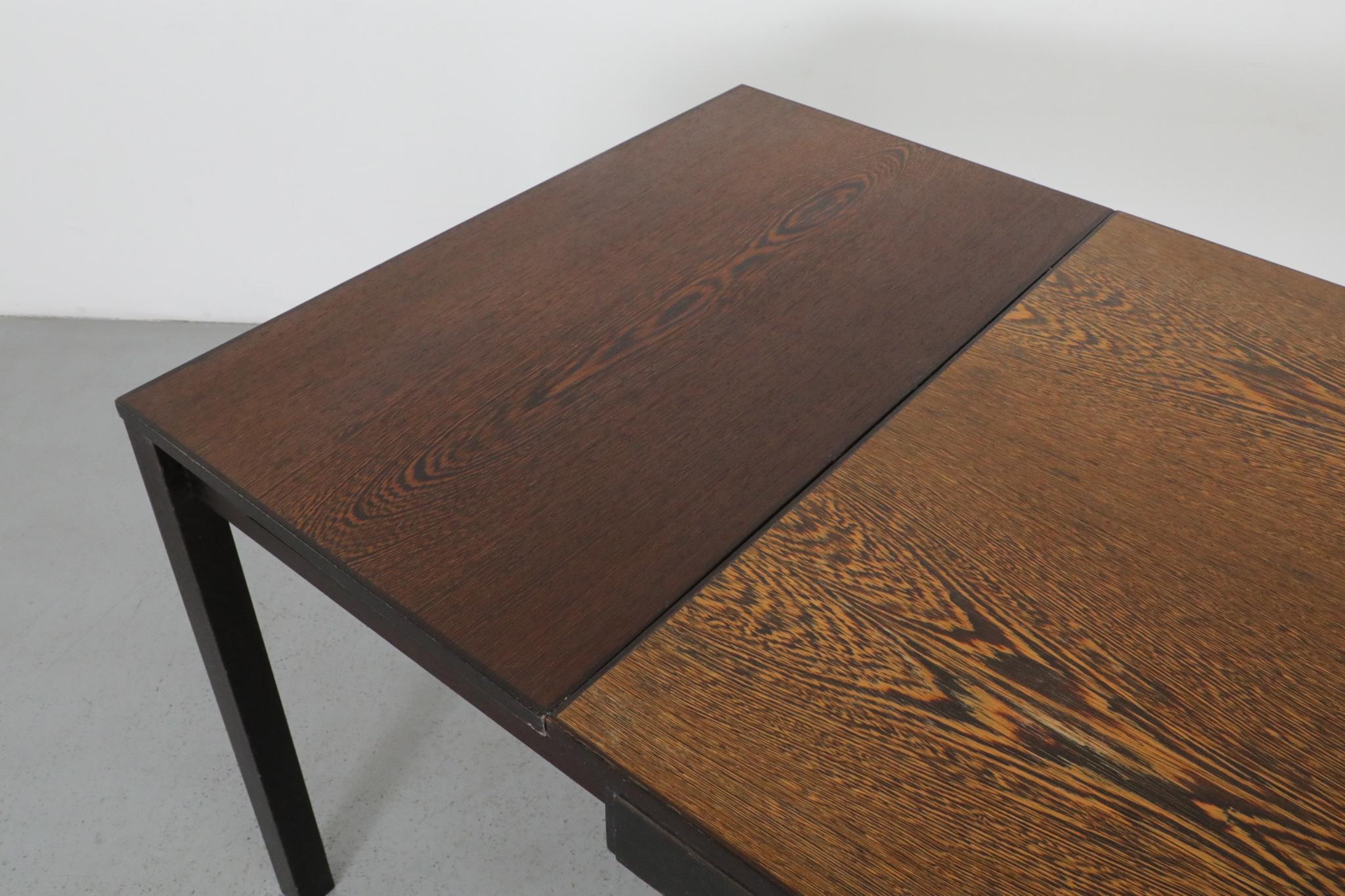 Metal Martin Visser and Walter Antonis for 't Spectrum Extendable Wenge Dining Table For Sale