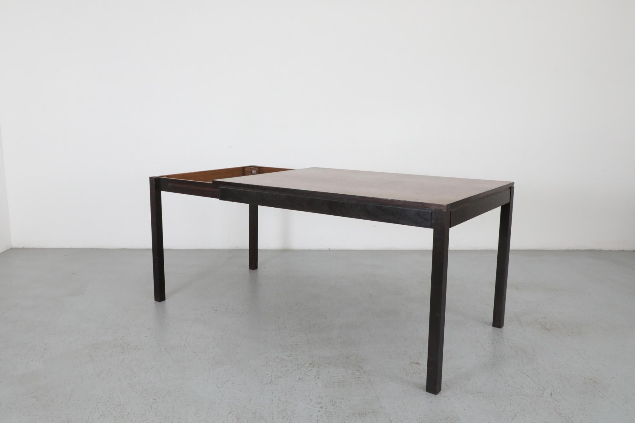 Martin Visser and Walter Antonis for 't Spectrum Extendable Wenge Dining Table For Sale 1