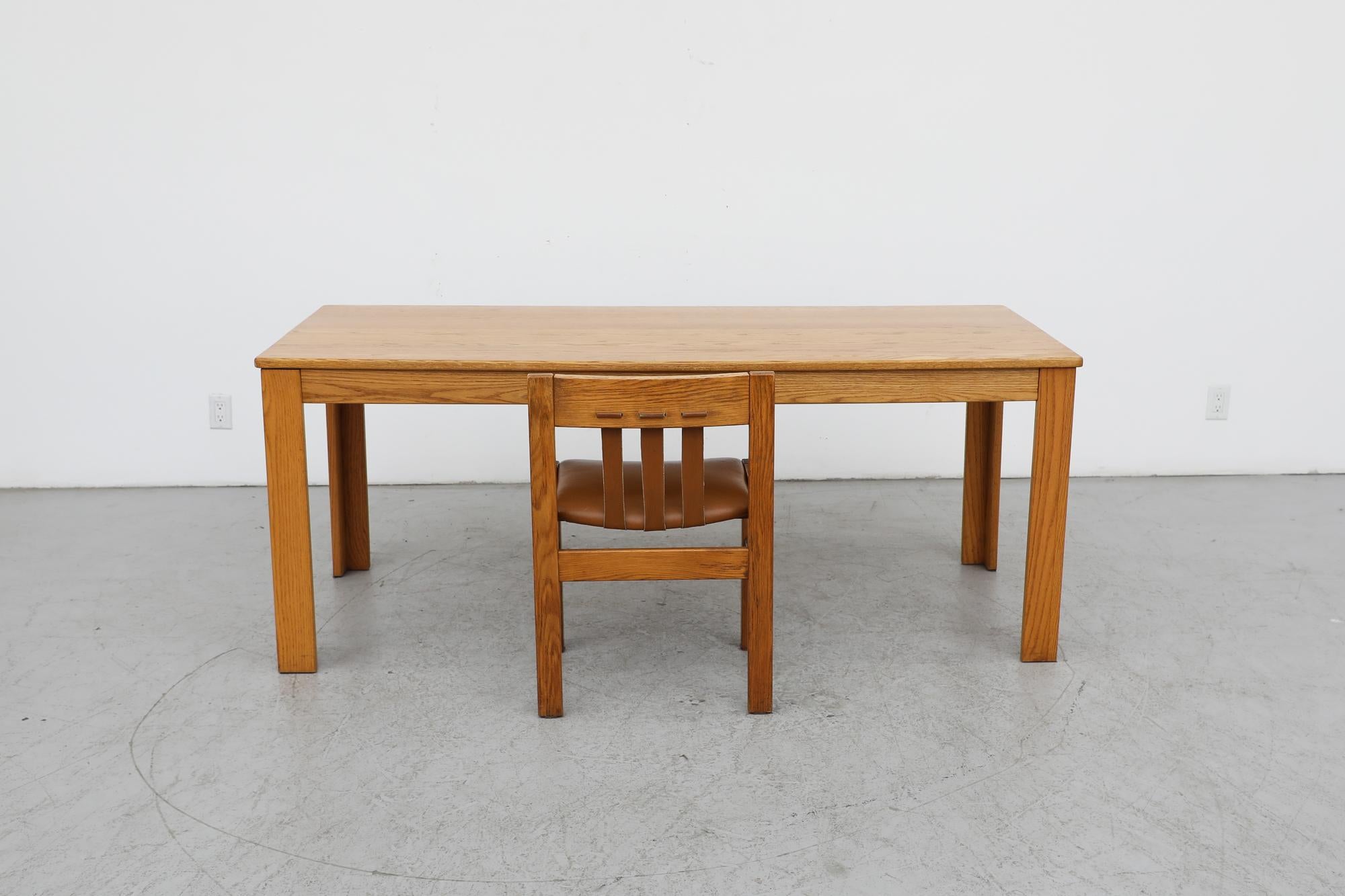 Mid-Century Modern Martin Visser (attr) Oak Dining Table