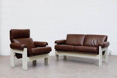 Martin Visser BZ73 Loveseat aus Leder für 't Spectrum