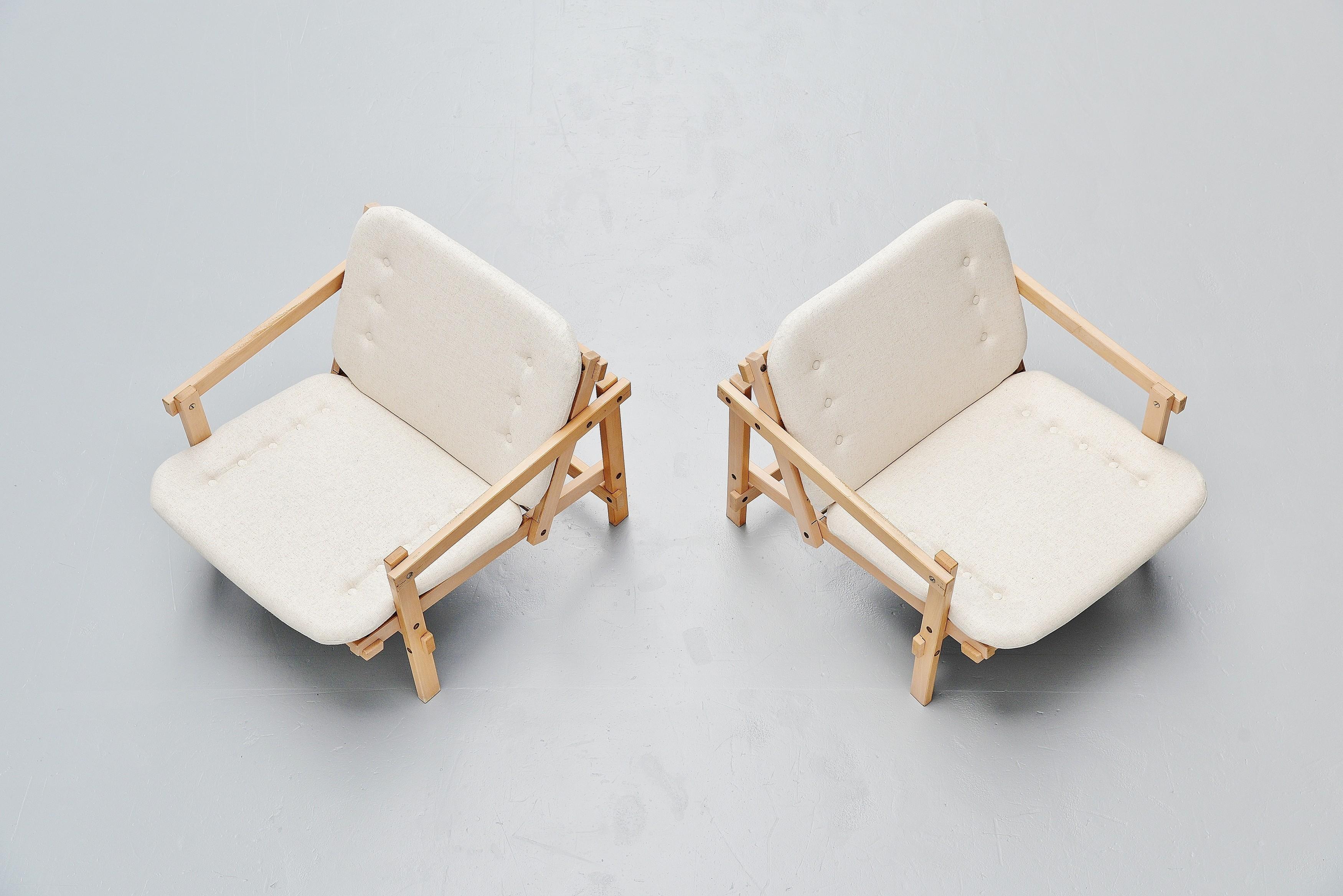 Mid-Century Modern Martin Visser Chaises longues 't Spectrum, 1964 en vente