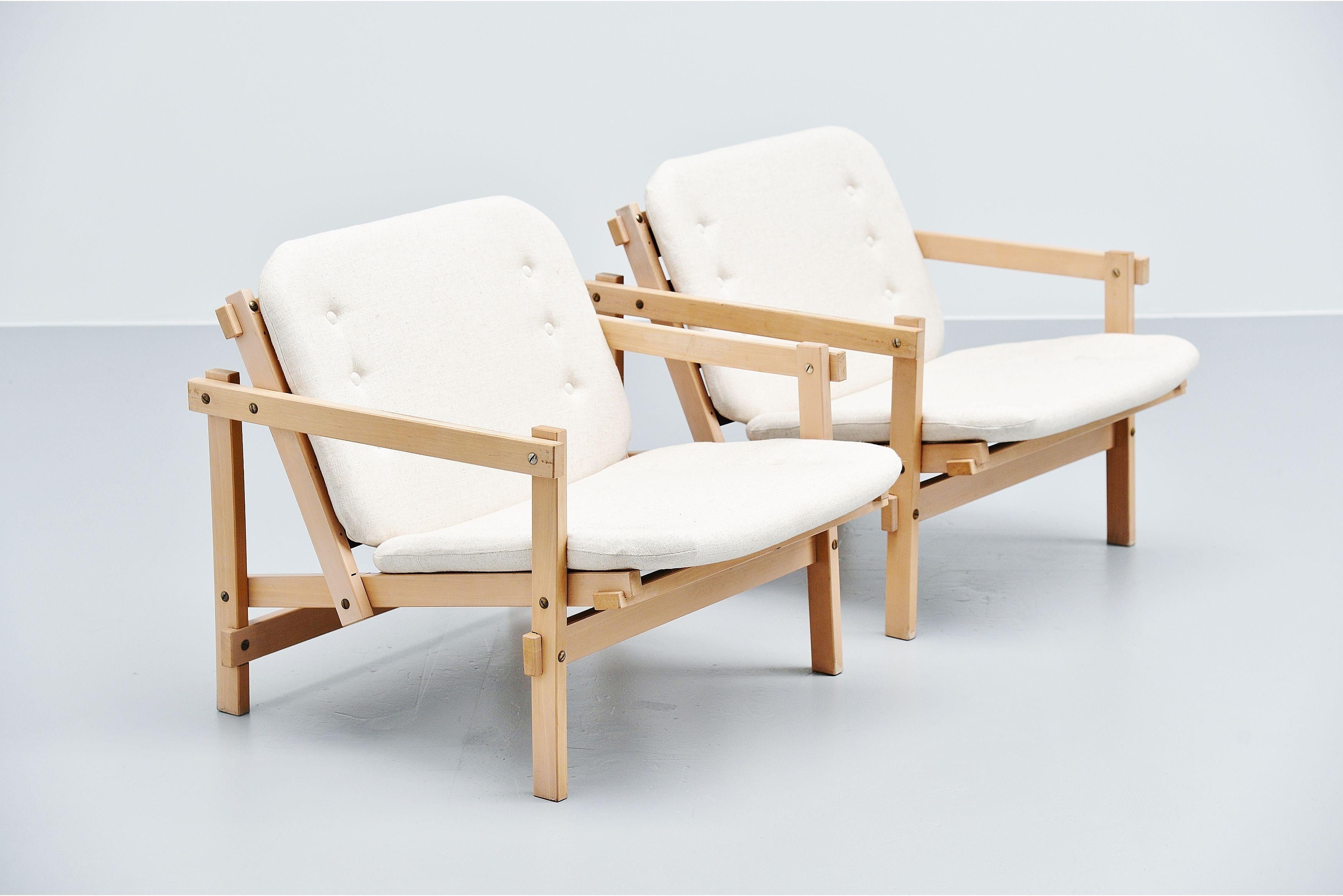 Mid-Century Modern Martin Visser Cleon Lounge Chairs 't Spectrum, 1964 For Sale