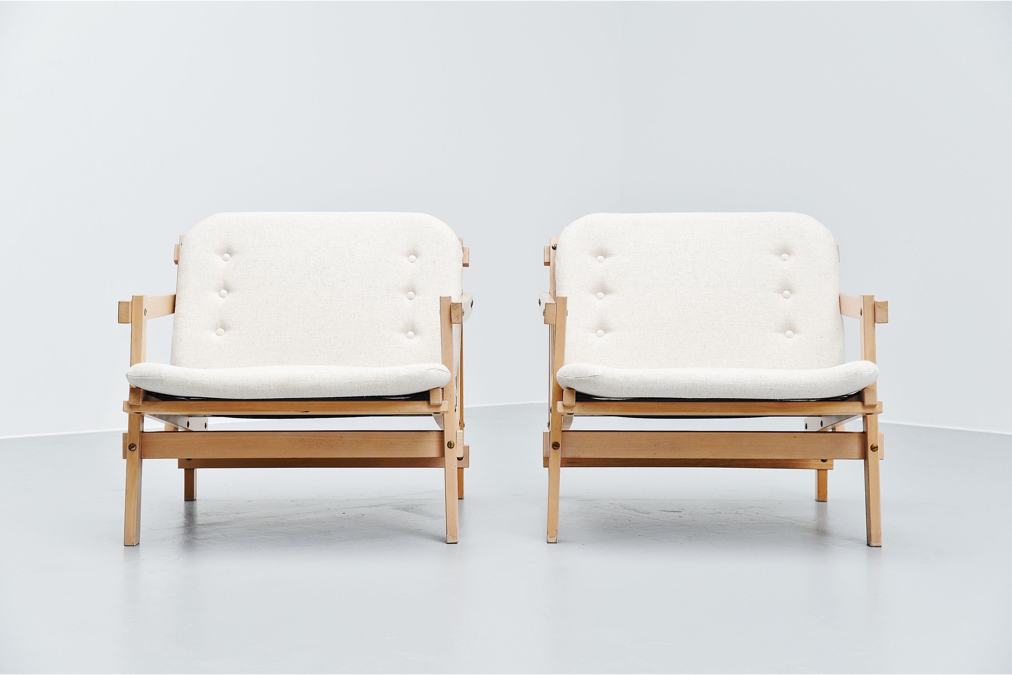 Dutch Martin Visser Cleon Lounge Chairs 't Spectrum, 1964 For Sale