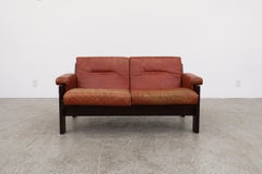Loveseat en cuir corail de Martin Visser pour t' Spectrum