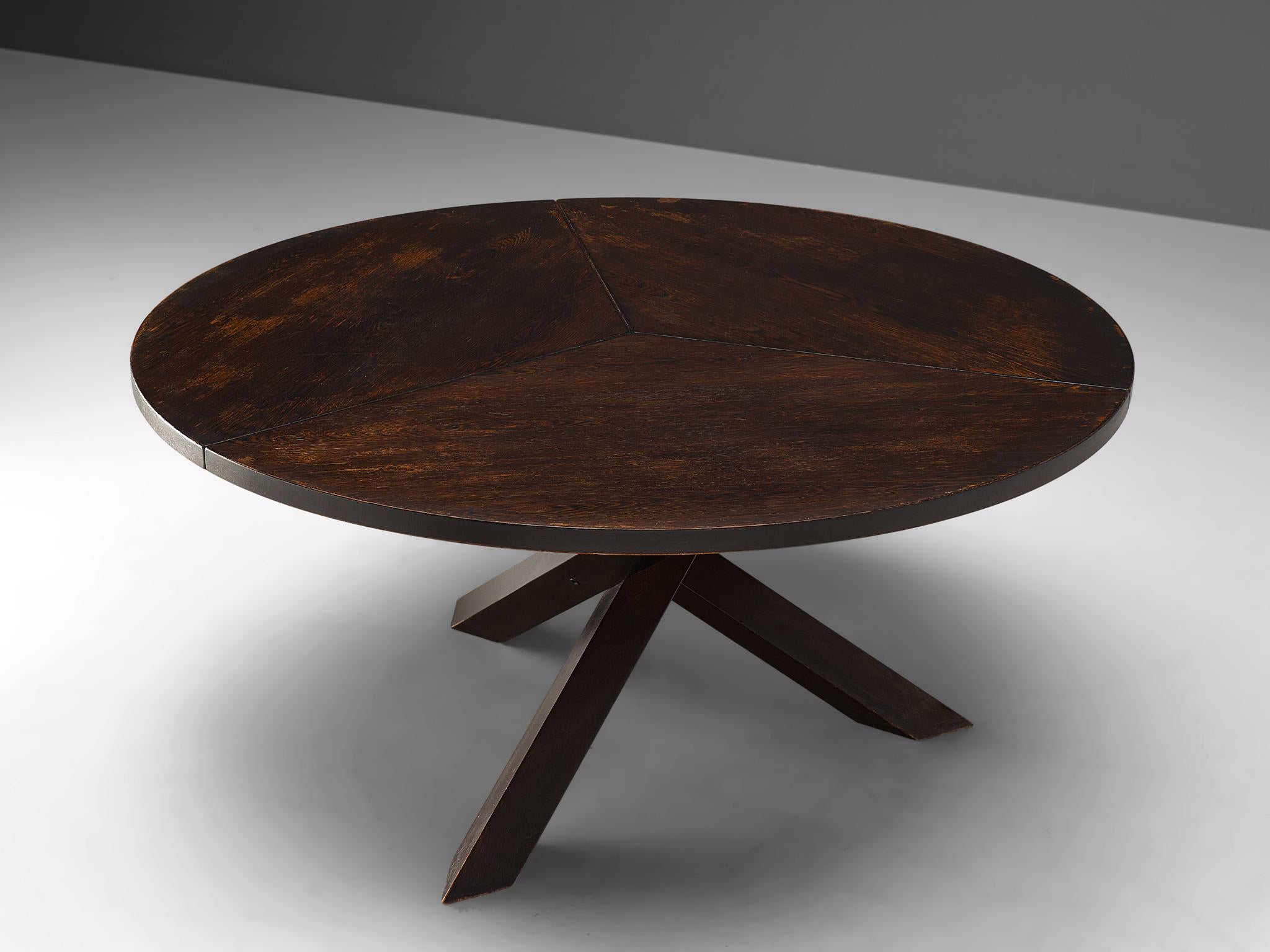 Mid-Century Modern Martin Visser, Dining Table in Wengé, the Netherlands, 1960s