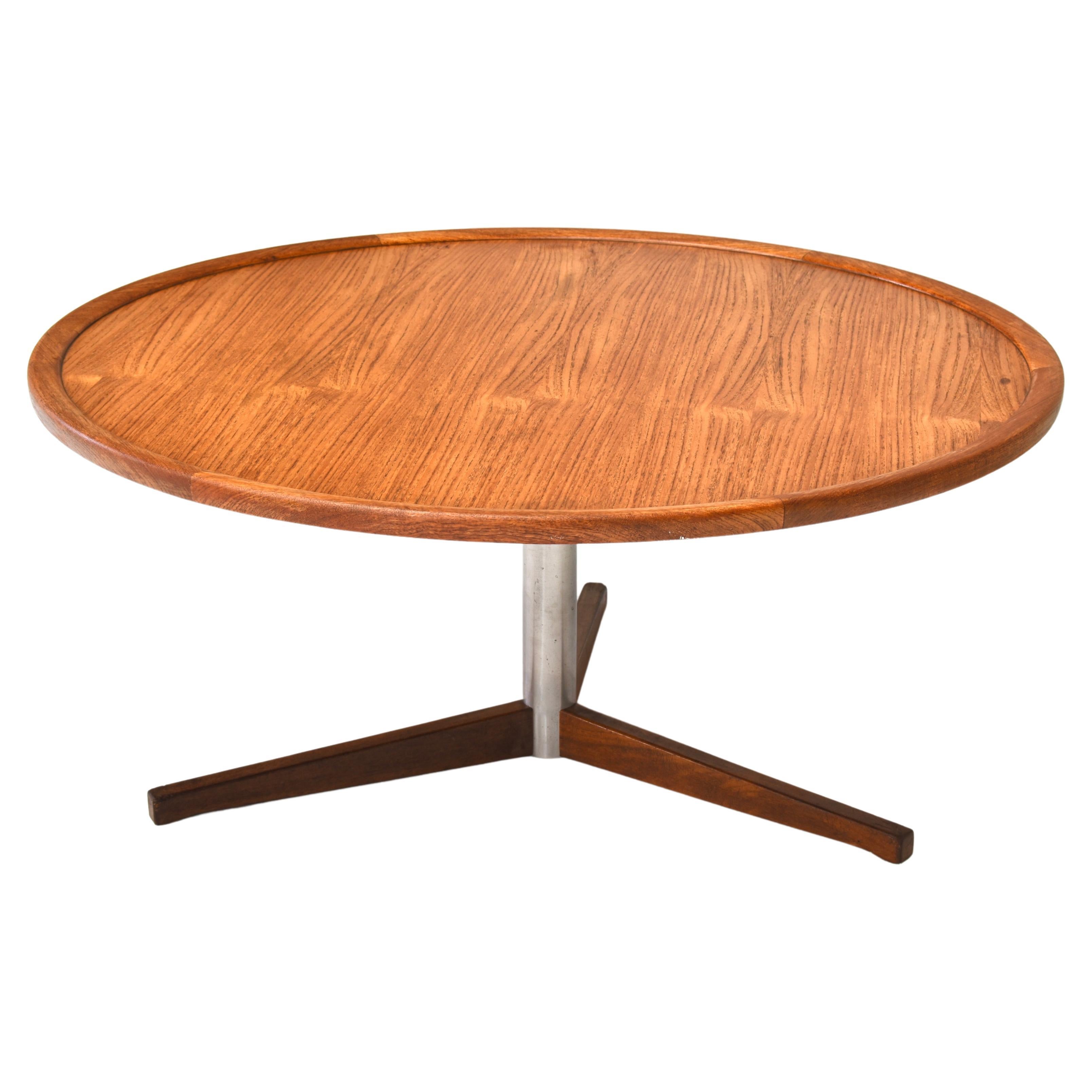 Runder Couchtisch aus Teakholz von Martin Visser für Spectrum, Niederlande – 1965