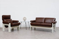 Martin Visser für 't Spectrum Leder-Loungesessel