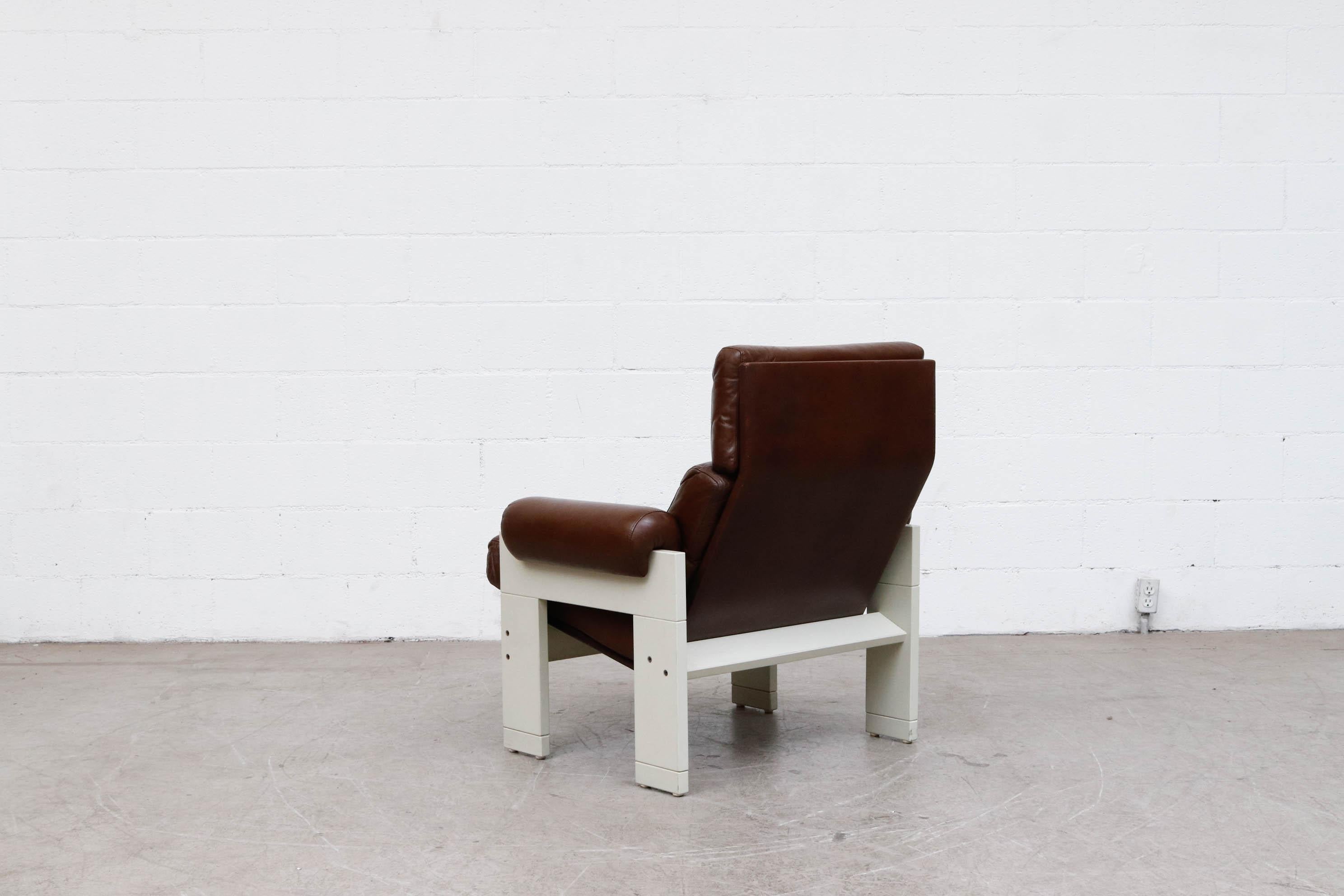 Mid-20th Century Martin Visser for 't Spectrum Leather Lounge Chair