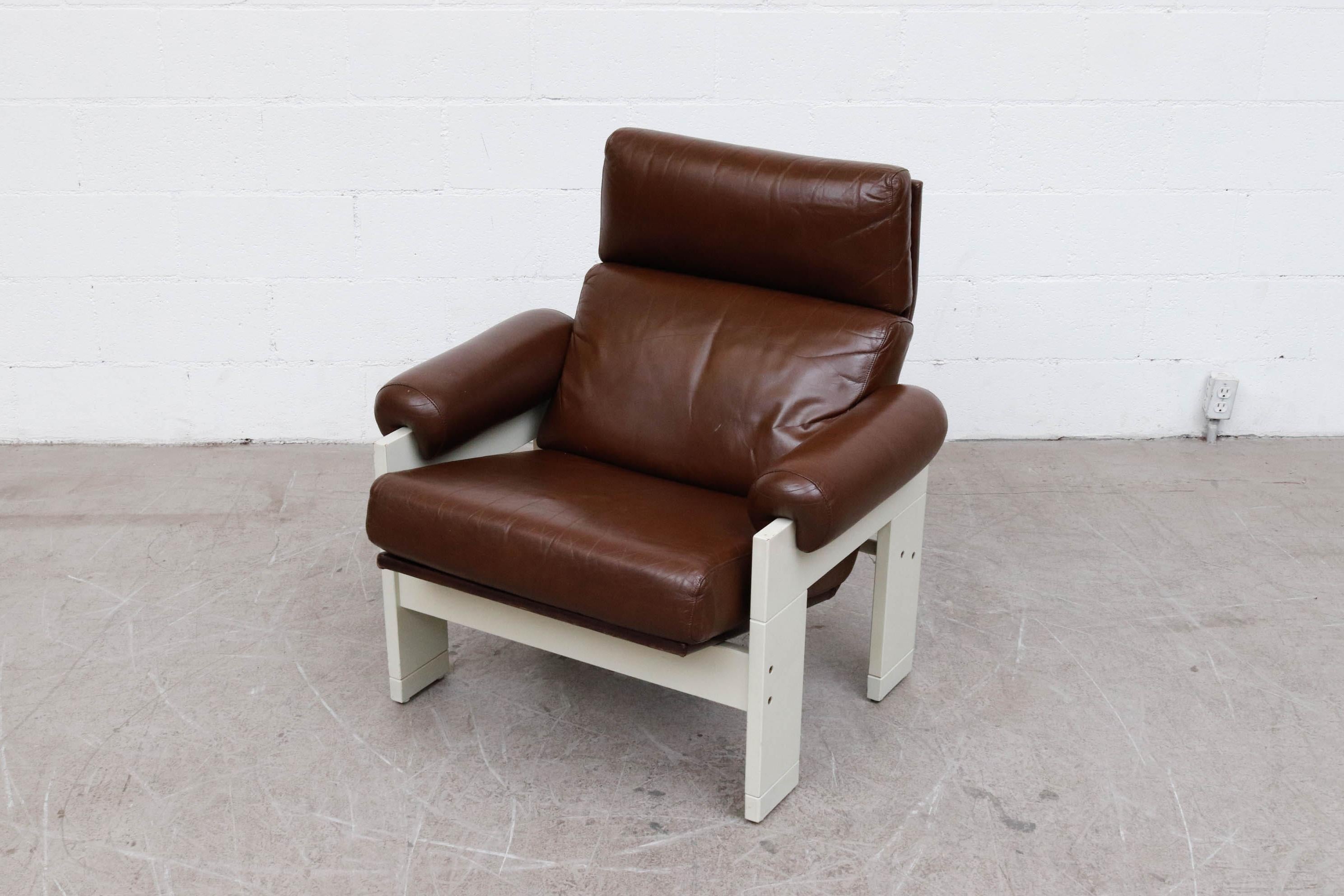 Martin Visser for 't Spectrum Leather Lounge Chair 2