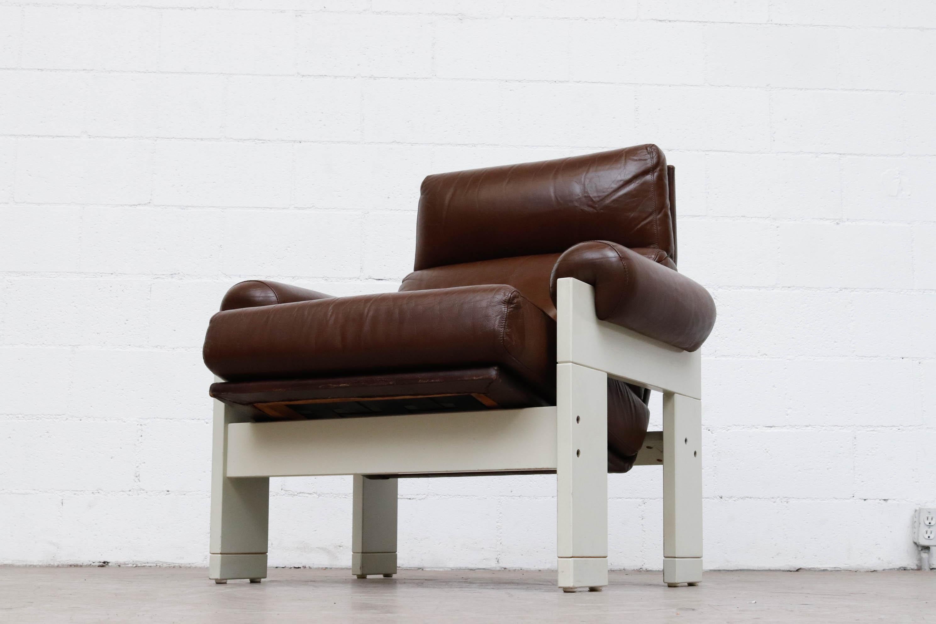 Martin Visser for 't Spectrum Leather Lounge Chair 3