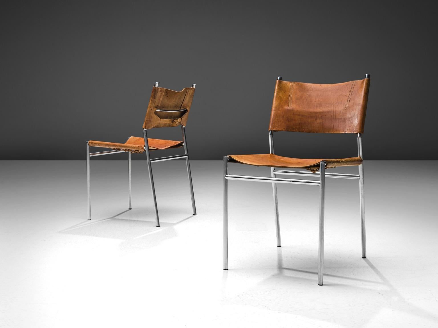 Dutch Martin Visser for t' Spectrum Set of Six Dining Chairs