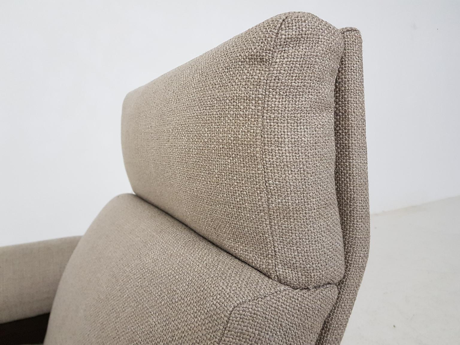Martin Visser for ’t Spectrum Wool and Wenge Lounge Chair sz74, Dutch Modern 2