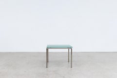 Martin Visser Frosted Glass and Chrome Side Table