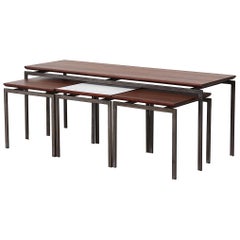 Pastoe Teak and Formica Nesting Table Set