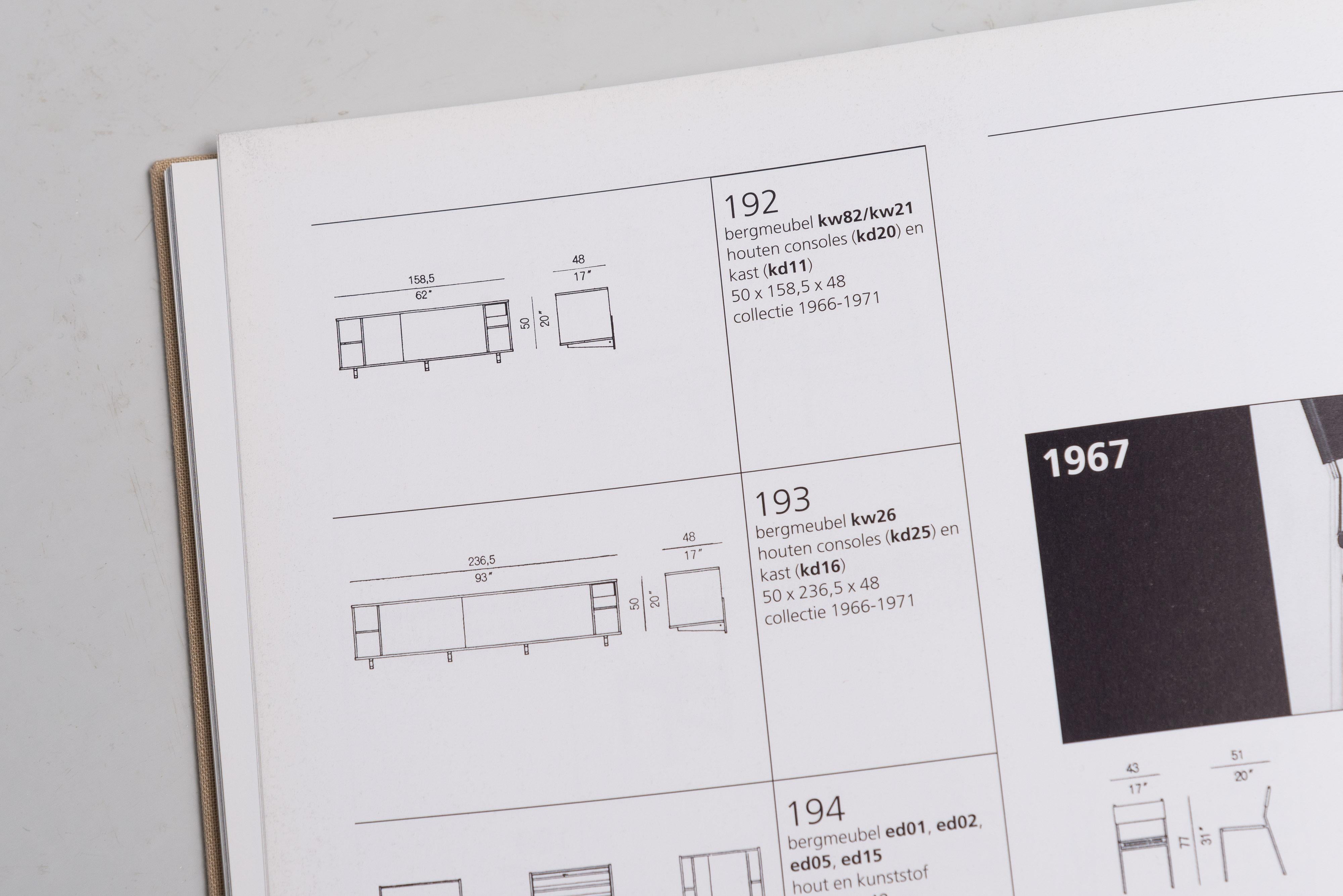 Martin Visser KW21 small sideboard ‘t Spectrum 1959 For Sale 8