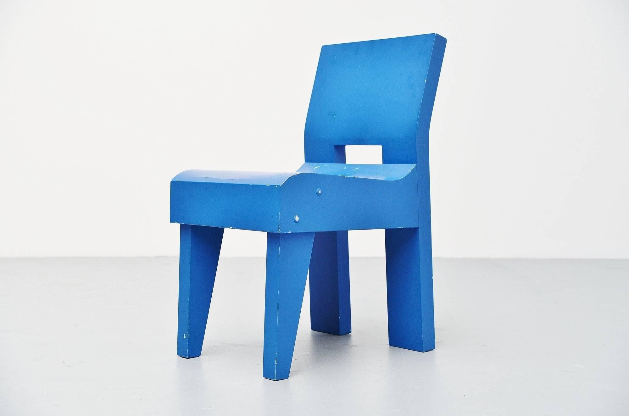 Mid-Century moderno Martin Visser Sedia prototipo modernista SE20 Spectrum, 1988 in vendita