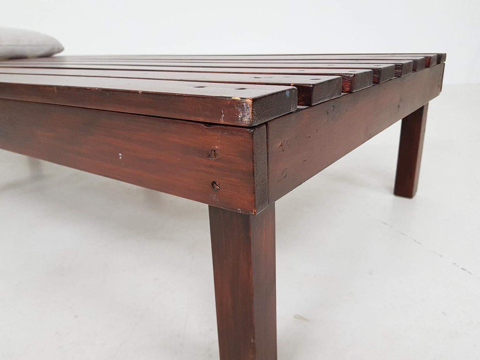 Martin Visser or Charlotte Perriand Style Slat Bench or Daybed, Dutch, 1950s 3