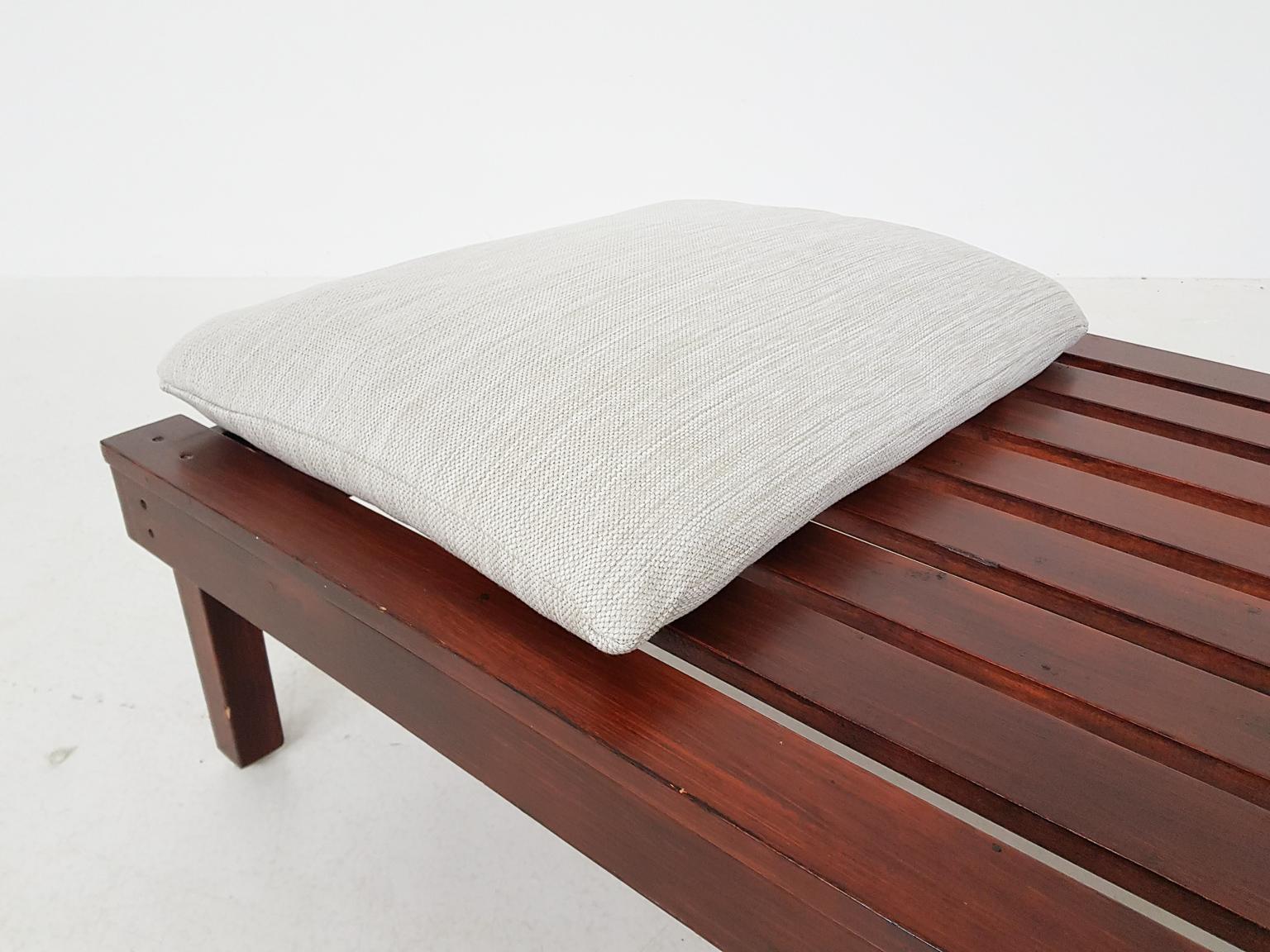 Martin Visser or Charlotte Perriand Style Slat Bench or Daybed, Dutch, 1950s 5