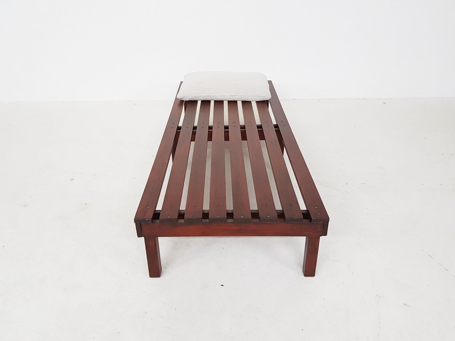 Martin Visser or Charlotte Perriand Style Slat Bench or Daybed, Dutch, 1950s 1