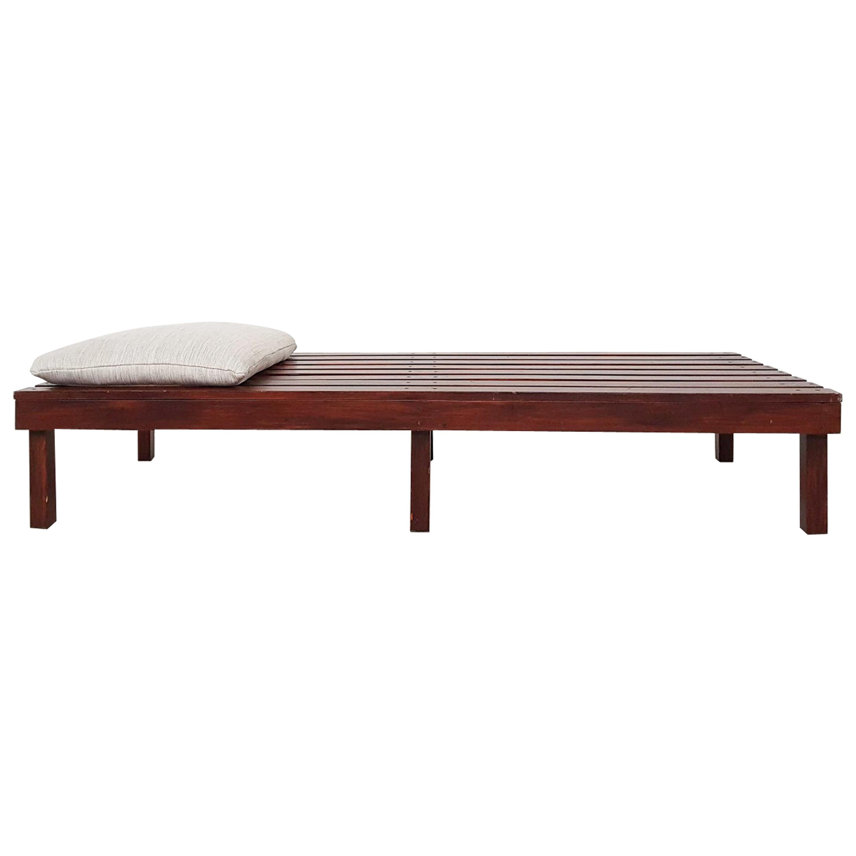 Martin Visser or Charlotte Perriand Style Slat Bench or Daybed, Dutch, 1950s