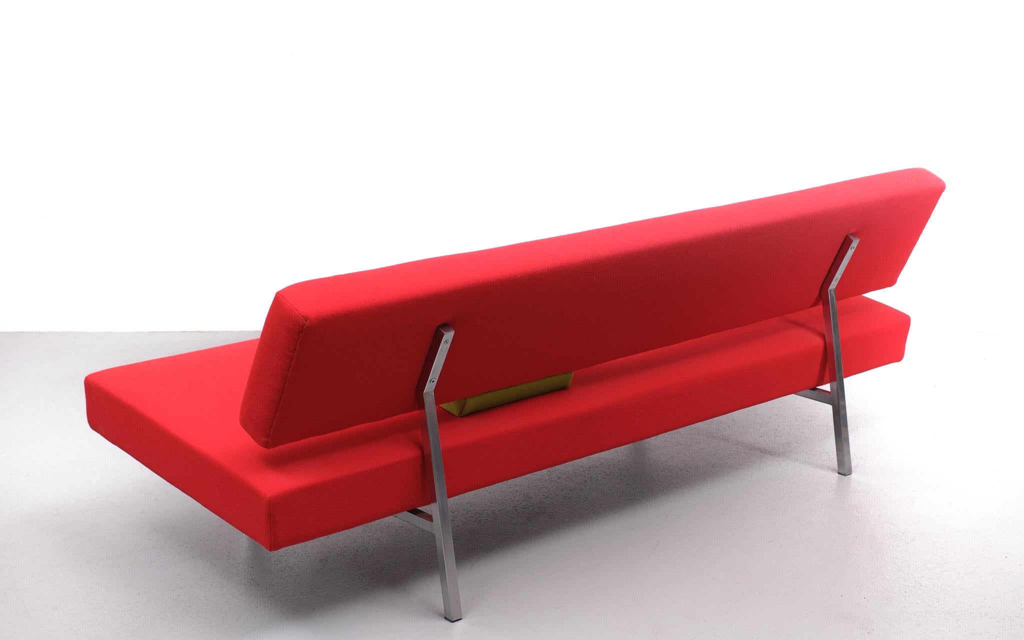 Martin Visser Red Sofa Day Bed 1960s Dutch 2