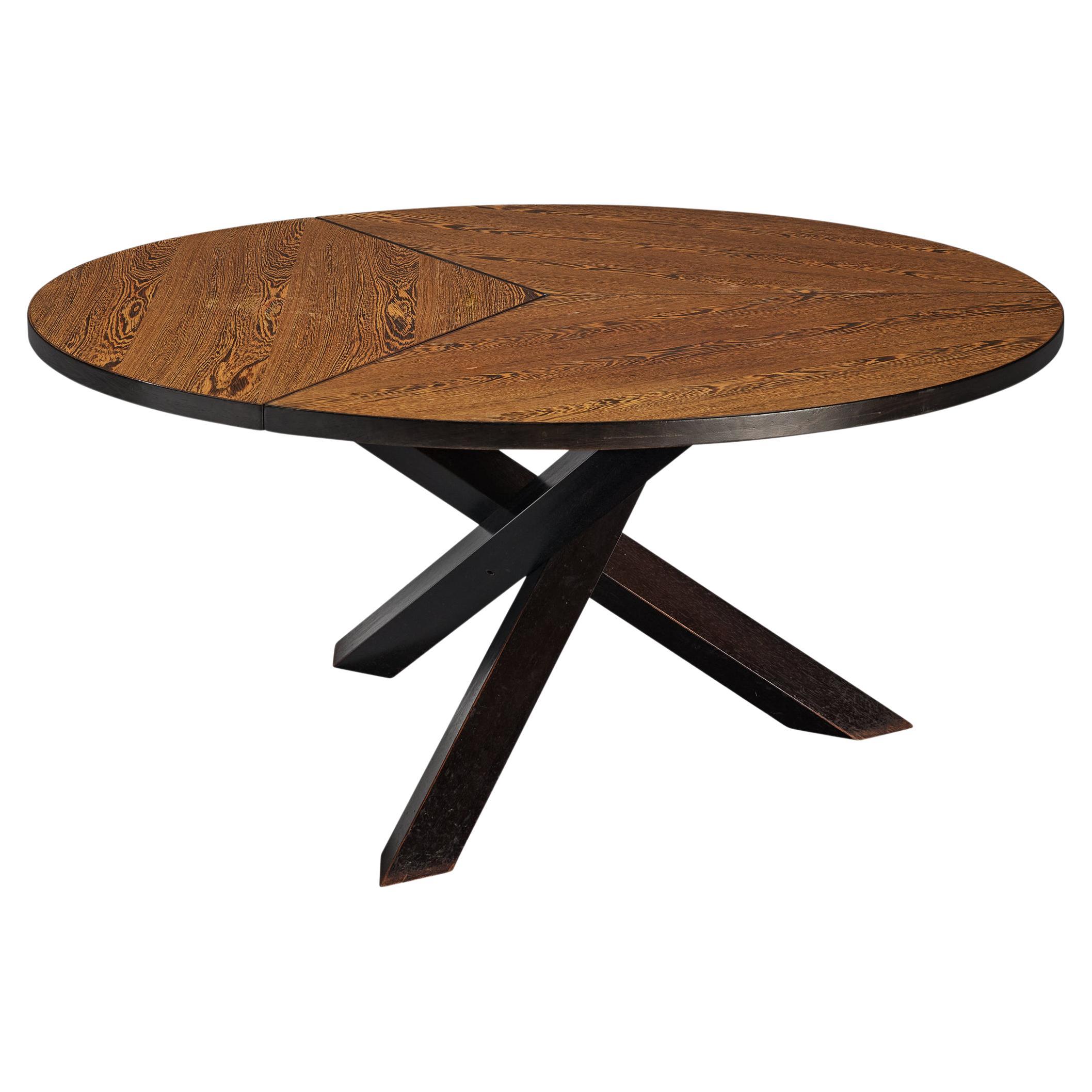 Martin Visser Round Dining Table in Wengé