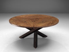 Martin Visser Round Dining Table in Wengé for 'T Spectrum