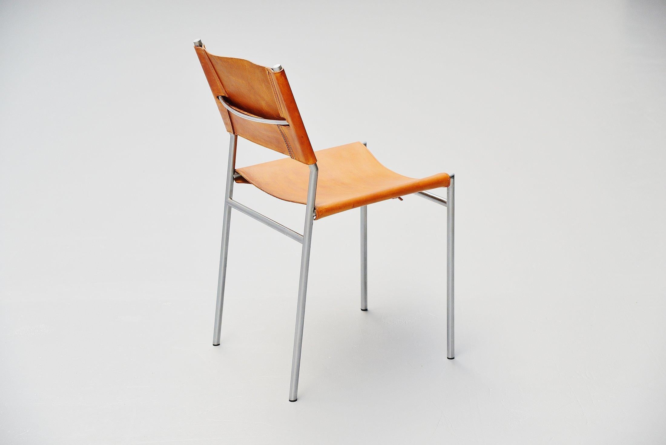 Stainless Steel Martin Visser SE06 Dining Chairs Set of 6 ‘t Spectrum, 1967