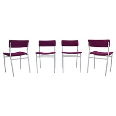 Martin Visser "SE07" Set di 4 sedie da sala da pranzo per 't Spectrum Bergeijk, 1960