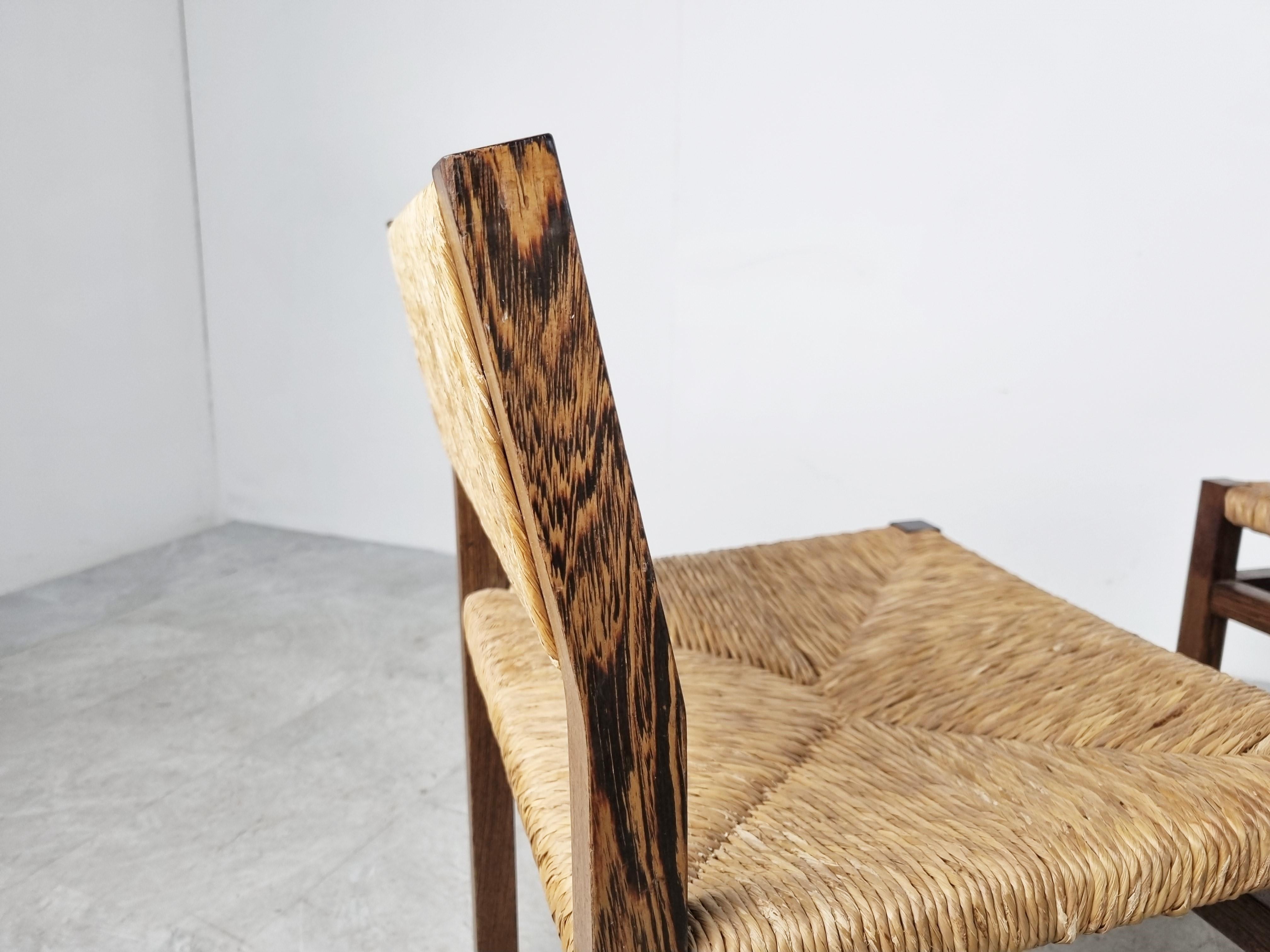 Late 20th Century Martin Visser SE82 Wicker Dining Chairs, 1970s