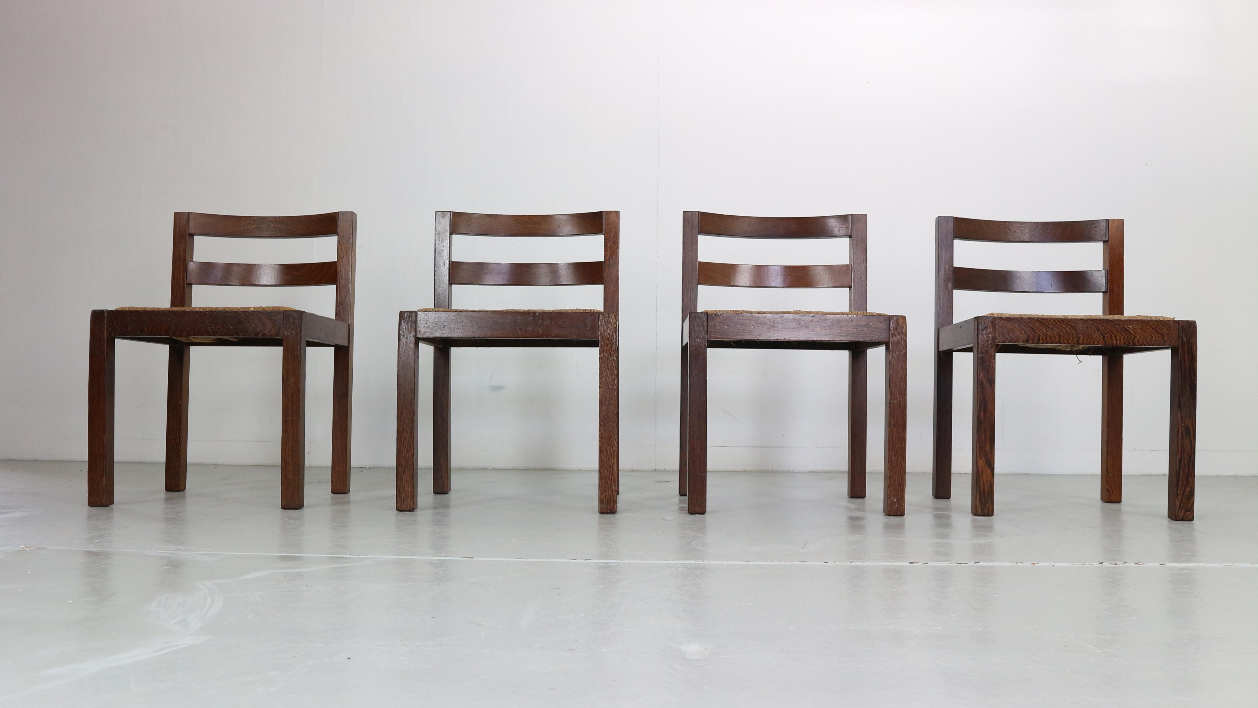 Dutch Martin Visser Set of 4 Dinning Room Chairs for T' Spectrum, 1960 Netherlands For Sale