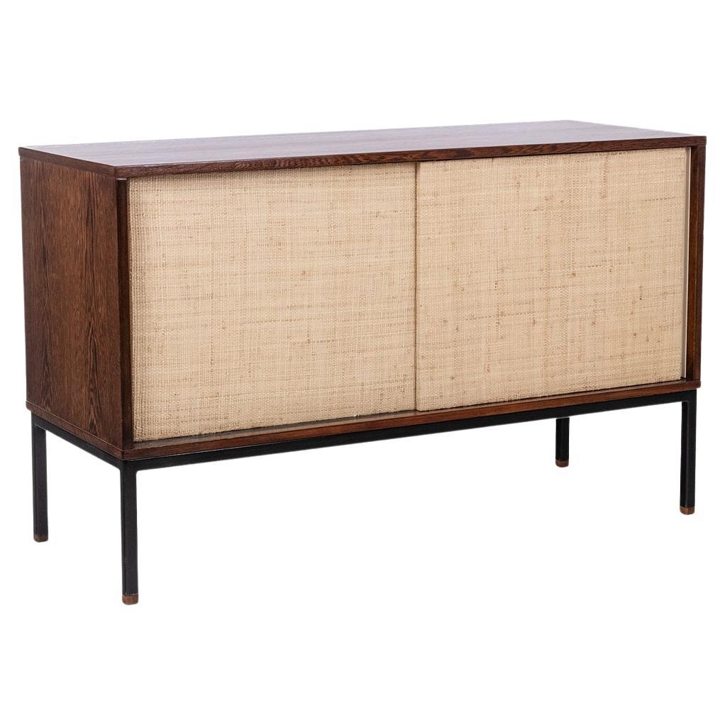 Martin Visser. Buffet en wengé et raphia. 1970.