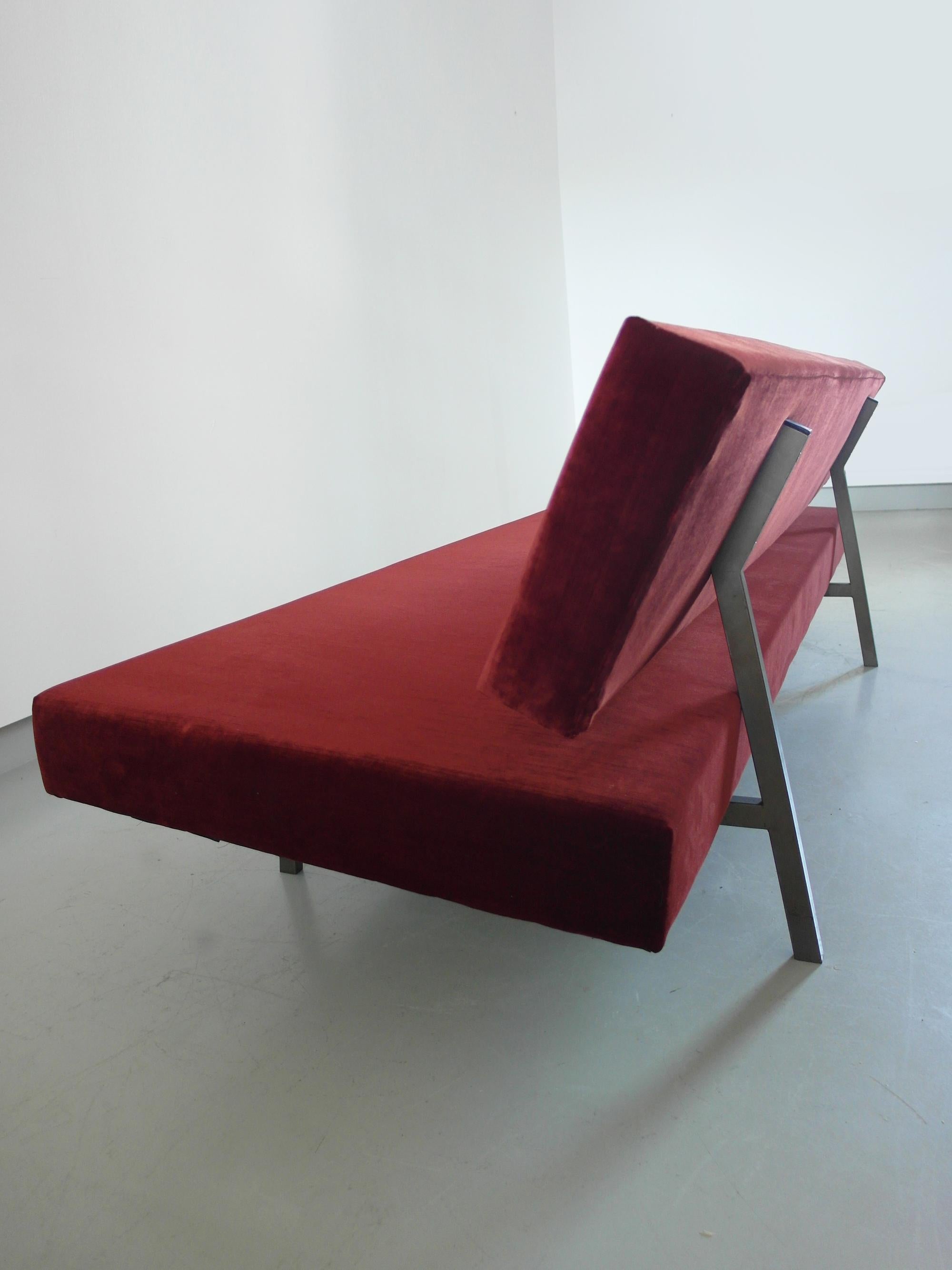 Martin Visser Streamline Sleeper Sofa / Daybed by Spectrum, the Netherlands 1960 For Sale 1
