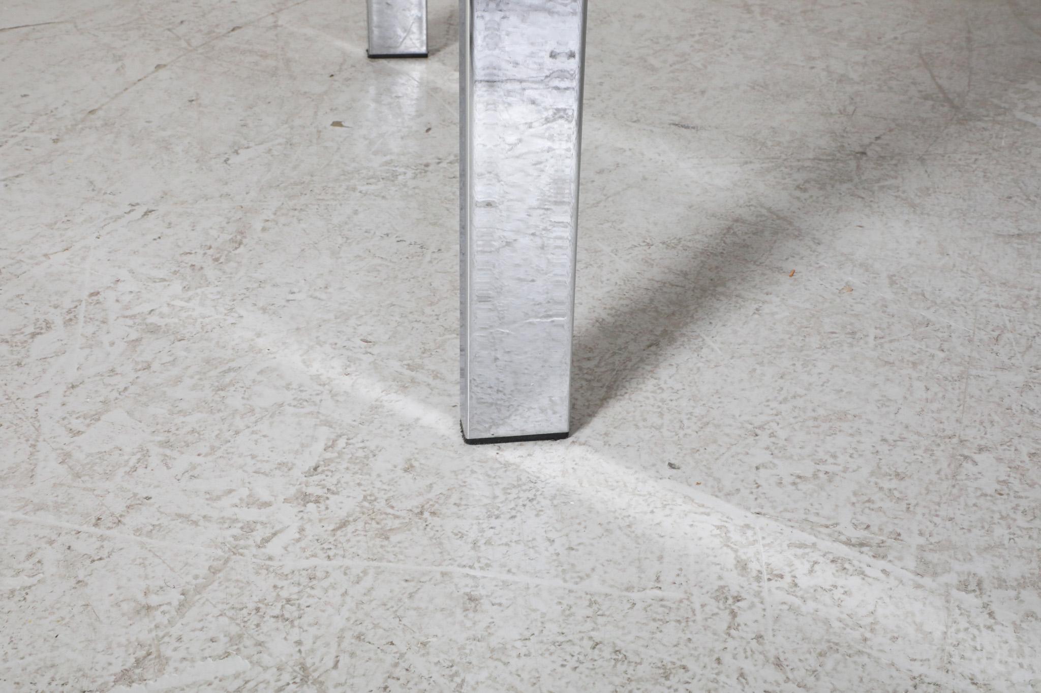 Table moderniste de style Martin Visser en formica blanc et chrome en vente 6